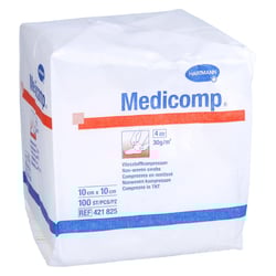 Medicomp Vlieskomp.unsteril 10x10 cm