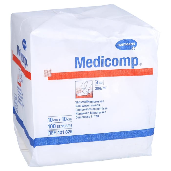 Medicomp Vlieskomp.unsteril 10x10 cm