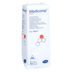 Medicomp extra Vlieskomp.unsteril 5x5 cm