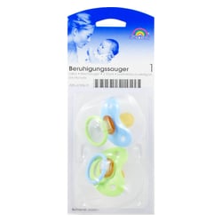 Beruhigungssauger Kirsch Latex 0-6M pastell/bl/gr