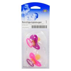 Beruhigungssauger Kirsch Latex 0-6M bicolor-pink