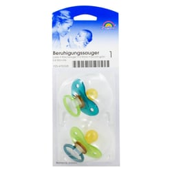 Beruhigungssauger Kirsch Latex 0-6M bicolor-grün