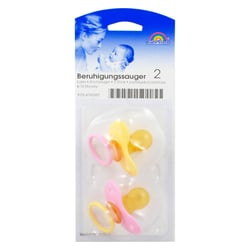 Beruhigungssauger Kirsch Latex 6-18M pastell/gb/r