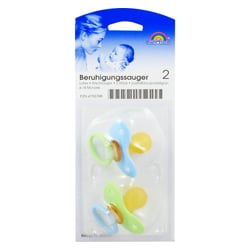 Beruhigungssauger Kirsch Latex 6-18M pastell/bl/gr