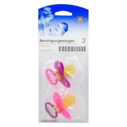 Beruhigungssauger Kirsch Latex 6-18M bicolor-pink