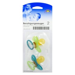 Beruhigungssauger Kirsch Latex 6-18M bicolor-grün