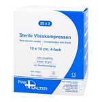 Vlieskompressen steril 10x10 cm 4-fach