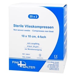 Vlieskompressen steril 10x10cm 4-fach