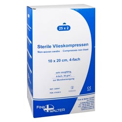 Vlieskompressen steril 10x20 cm 4-fach
