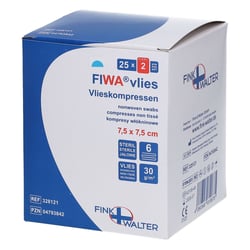 Vlieskompressen steril 7.5x7.5cm 6-fach