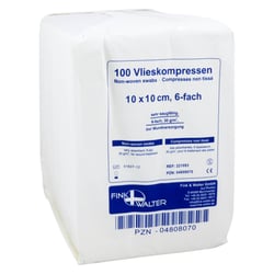 Vlieskompressen unsteril 10x10 cm 6-fach