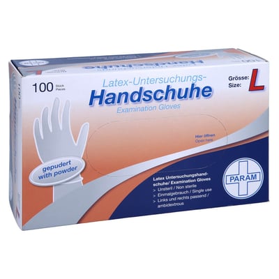 Einmal Handschuhe Latex gepudert L