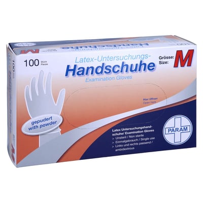 Einmal Handschuhe Latex gepudert M