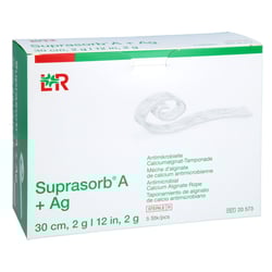 Suprasorb A+AG Antimikro Cal.-alginat Tampo30cm 2g