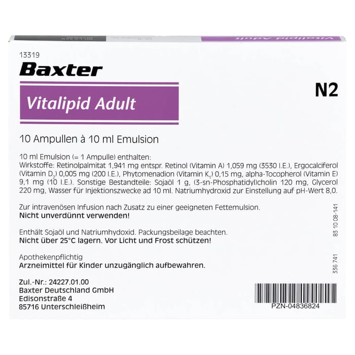 Vitalipid Adult Emulsion zur Infusion Ampullen