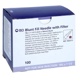 Bd Aufziehkanüle m. Filter 18g 1 1/2 (1.2x40mm)