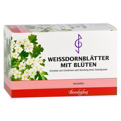 Weissdornblätter Mit Blüten Bombastus