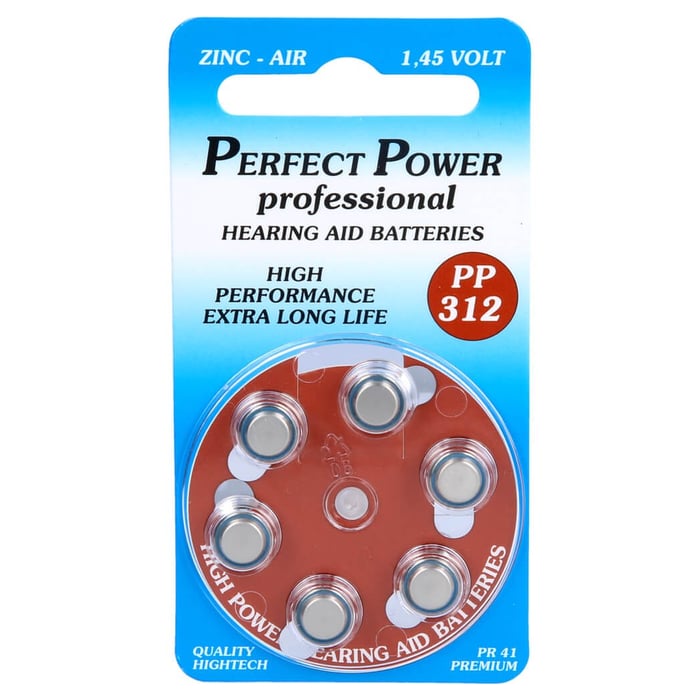 Batterie für Hörgeräte Power PP 312