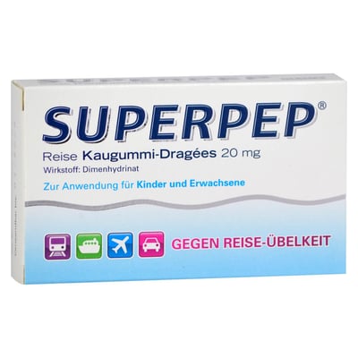 Superpep Reise Kaugummi-Dragees 20 mg Produktbild 1