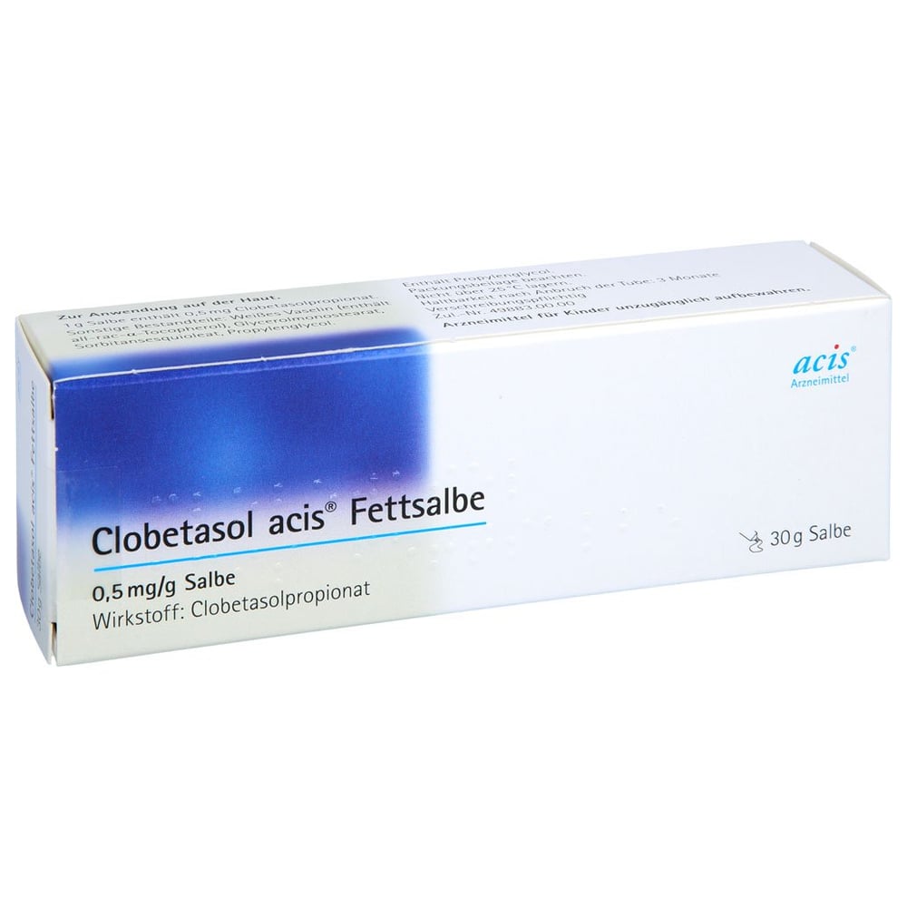 Clobetasol acis Fettsalbe