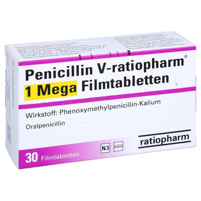 Penicillin V-ratiopharm 1 Mega