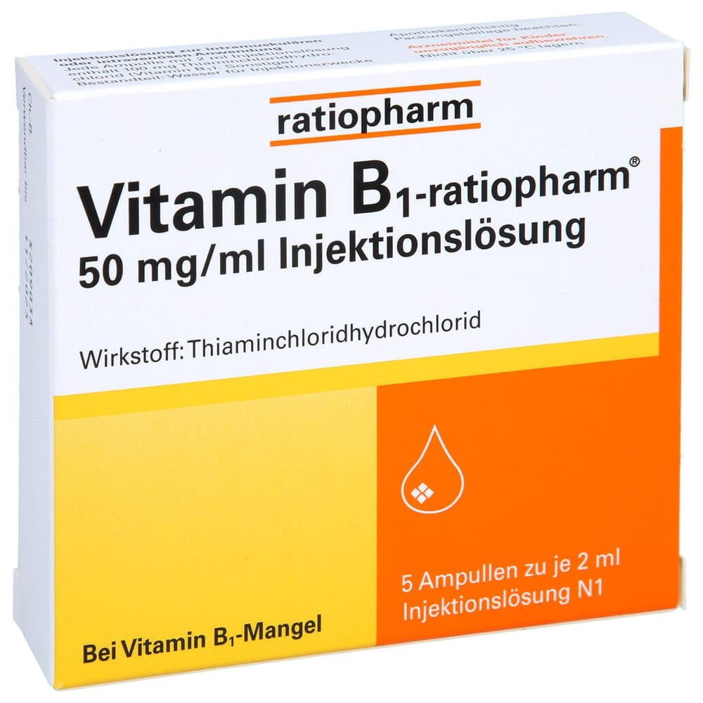 Vitamin B1-ratiopharm 50 mg/ml Injektionslösung
