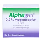 ALPHAGAN 0,2% m/V 2 mg/ml Augentropfen