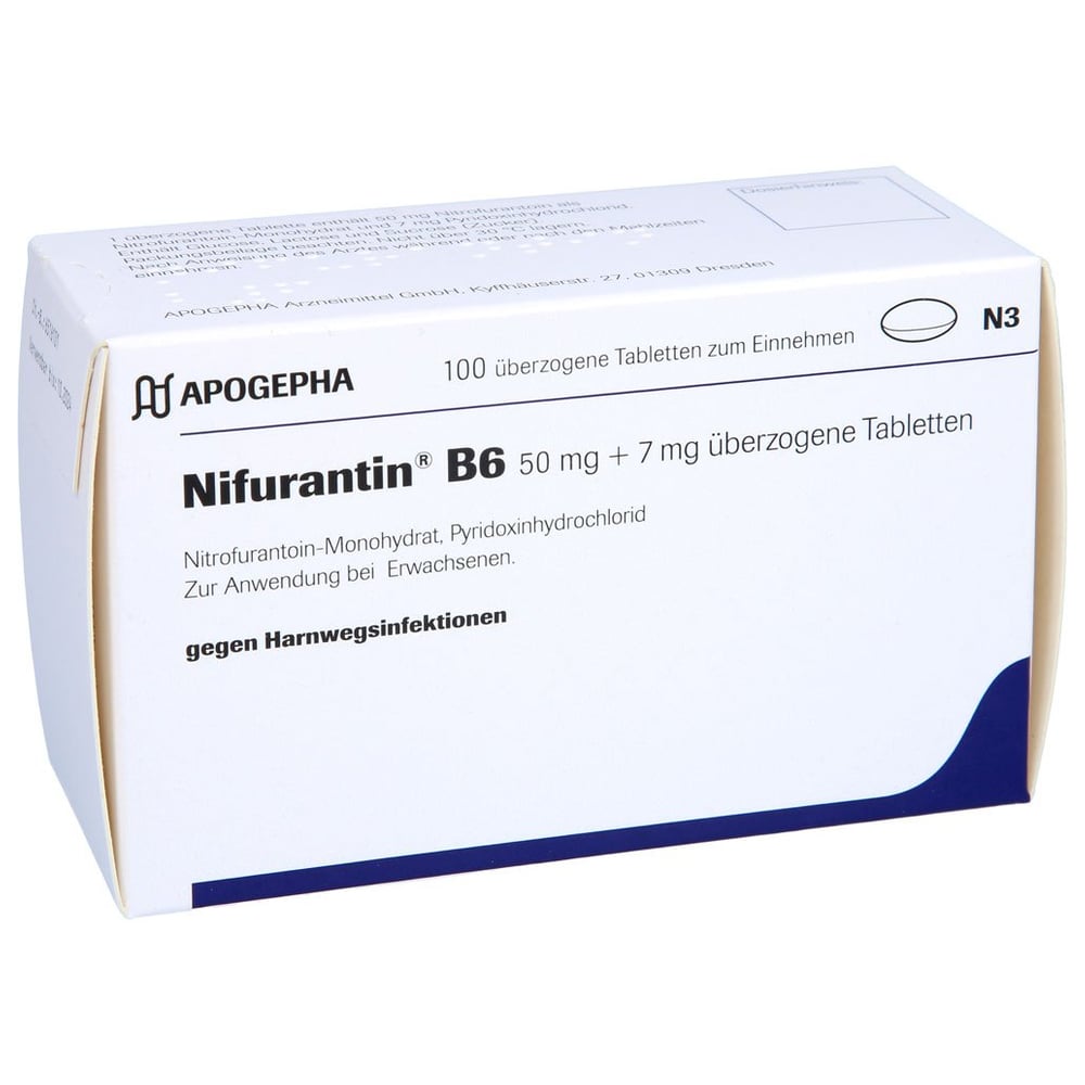 Nifurantin B6 50 mg+7 mg