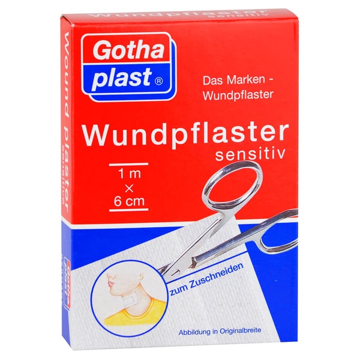 Gothaplast Wundpfl.sensitiv 6 cmx1 m geschnitten