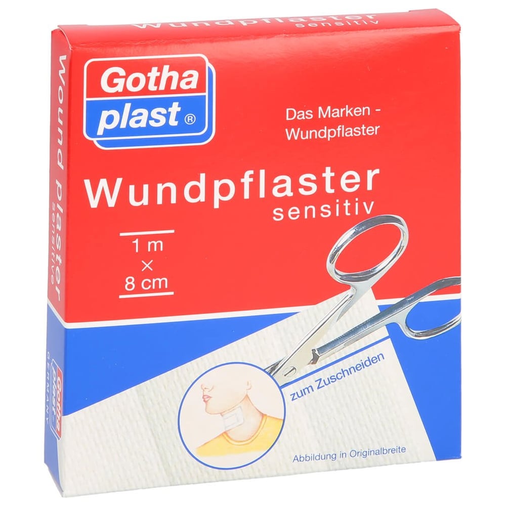 Gothaplast Wundpfl.sensitiv 8 cmx1 m geschnitten