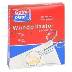 Gothaplast Wundpfl.sensitiv 8 cmx1 m geschnitten