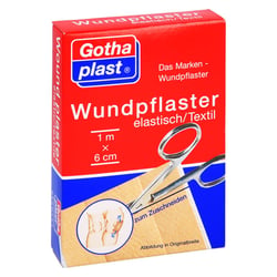 Gothaplast Wundpflaster elastisch 1mx6 cm geschnitten