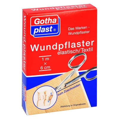 Gothaplast Wundpflaster elastisch 1mx6 cm geschnitten Produktbild 1