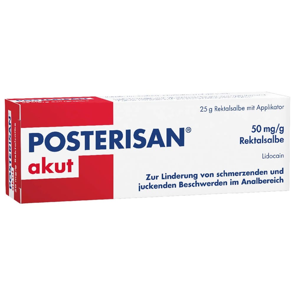 Posterisan akut 50 mg/g Rektalsalbe