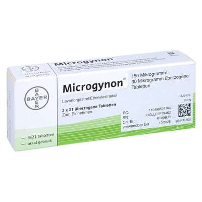 Microgynon 150 Mikrogramm/30 Mikrogramm