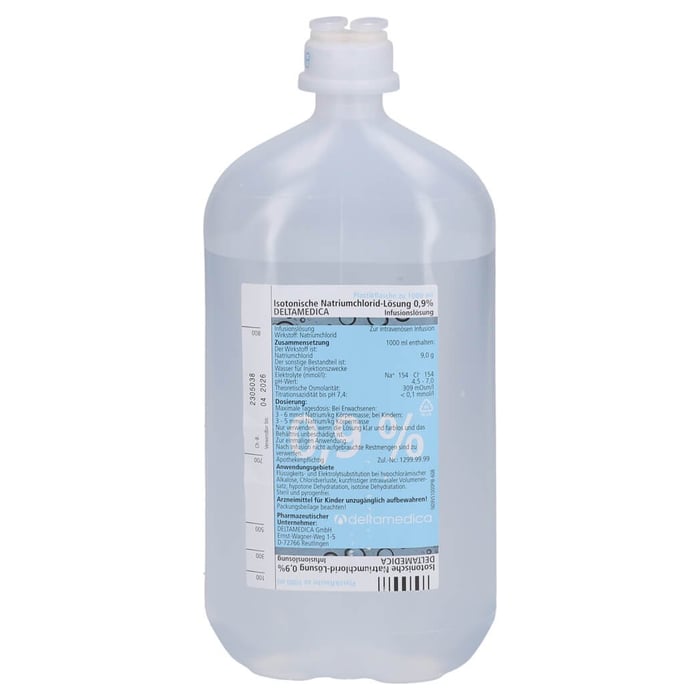 Isotonische NaCl 0.9% DELTAMEDICA Plastikinf.