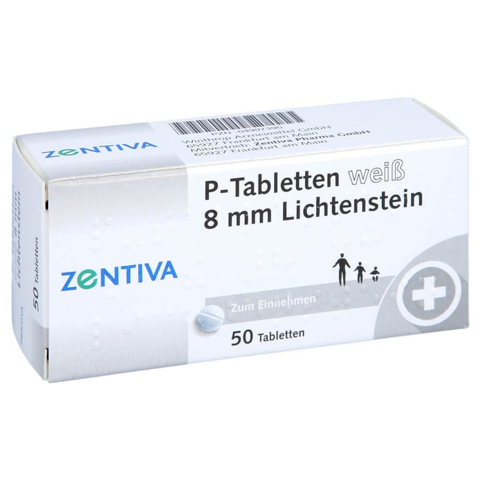P Tabletten Weiss 8mm Lich