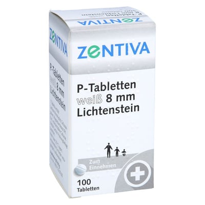 P Tabletten Weiss 8mm Lich