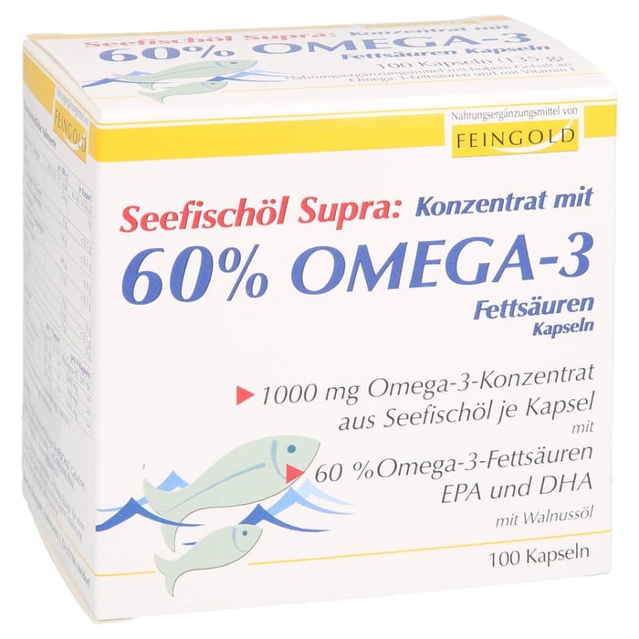 Seefischöl Supra mit 60% Omega-3-Fettsäuren Weichk