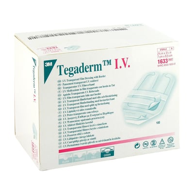 Tegaderm 3M 1633 7.0x8.5cm Transparent Verb.