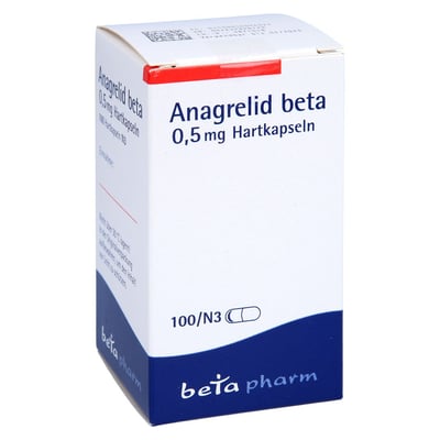 Anagrelid beta 0,5 mg Hartkapseln Produktbild 1