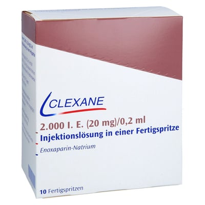 Clexane 2000 I.E. (20 mg)/0,2 ml Injektionslösung