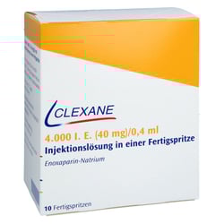 Clexane 4000 I.E. (40 mg)/0,4 ml Injektionslösung