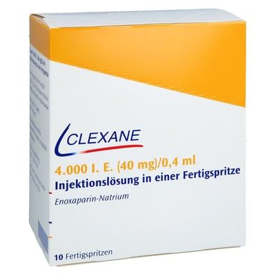 Clexane 4000 I.E. (40 mg)/0,4 ml Injektionslösung