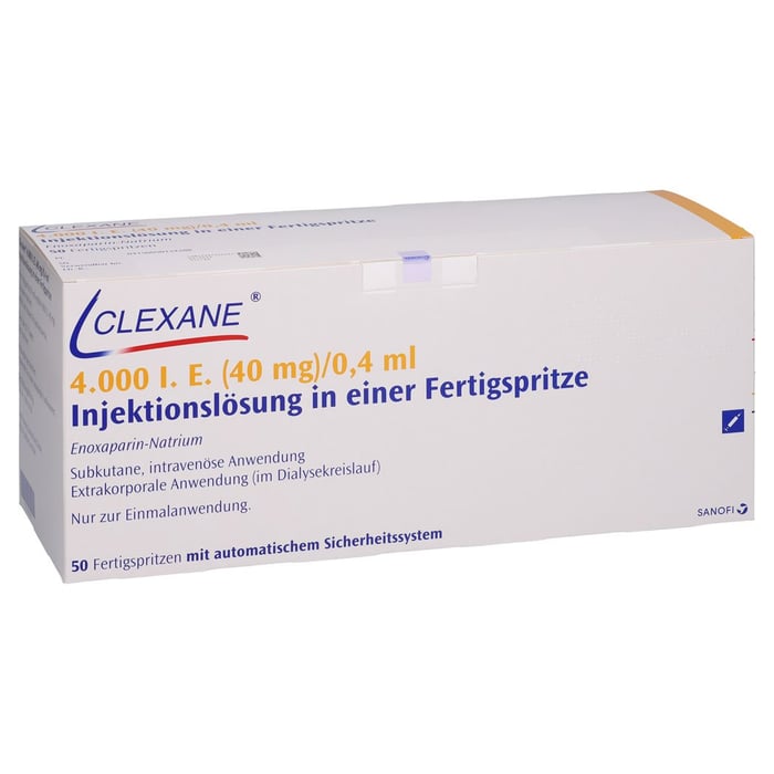 Clexane 4000 I.E. (40mg)/0,4ml Injektionslösung