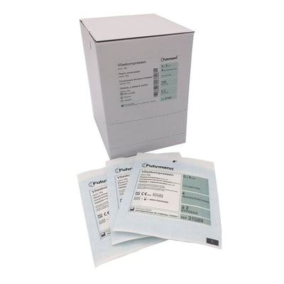 Vlieskompressen 5x5 cm 4-fach a 2 Stück steril Produktbild 1