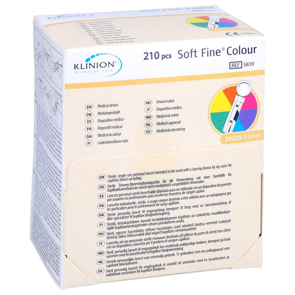 Klinion Soft fine colour Lanzetten 30 G