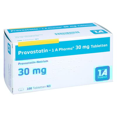 Pravastatin - 1 A Pharma 30 mg Tabletten