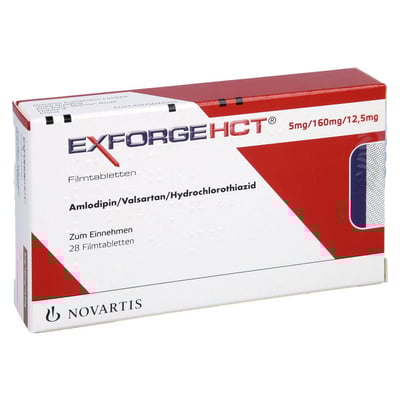 Exforge HCT 5 mg/160 mg/12,5 mg