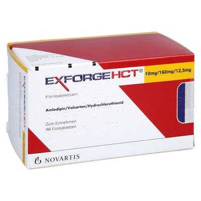 Exforge HCT 10 mg/160 mg/12,5 mg